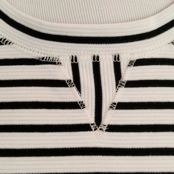 LOFT Lou & Grey Striped Ottoman Popover Knit Top, Oversized Fit - Picture 3 of 12